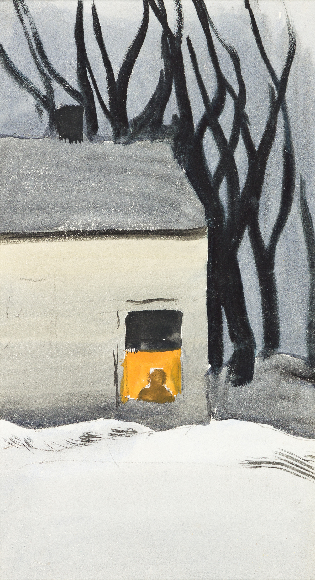 CHARLES BURCHFIELD Untitled (The House in the Woods).